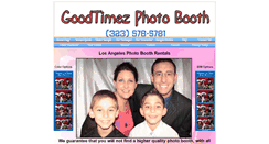 Desktop Screenshot of goodtimezphotobooths.com