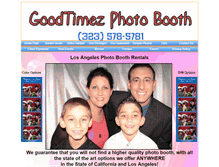 Tablet Screenshot of goodtimezphotobooths.com